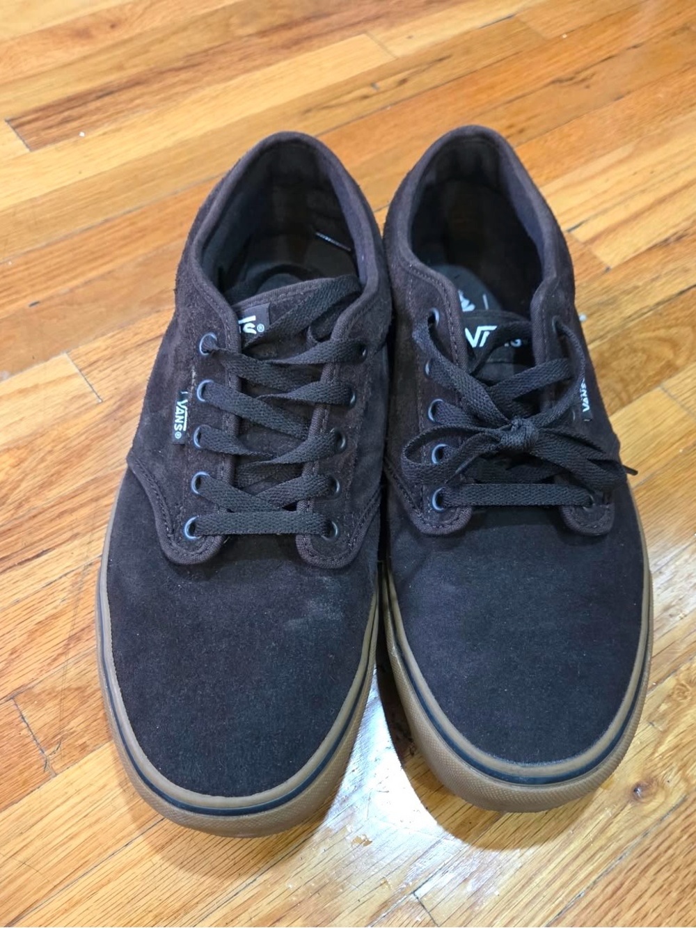 Vans Atwood Suede Brown Gum Low Top Skate Shoes Men's Size 11.5